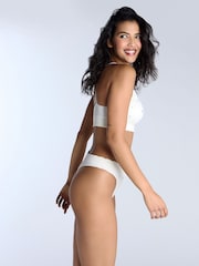 Boux Avenue Floral Print Embroidered Bralette And Thongs Set - Image 2 of 5