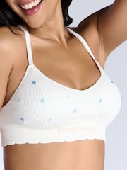 Boux Avenue Floral Print Embroidered Bralette And Thongs Set - Image 4 of 5