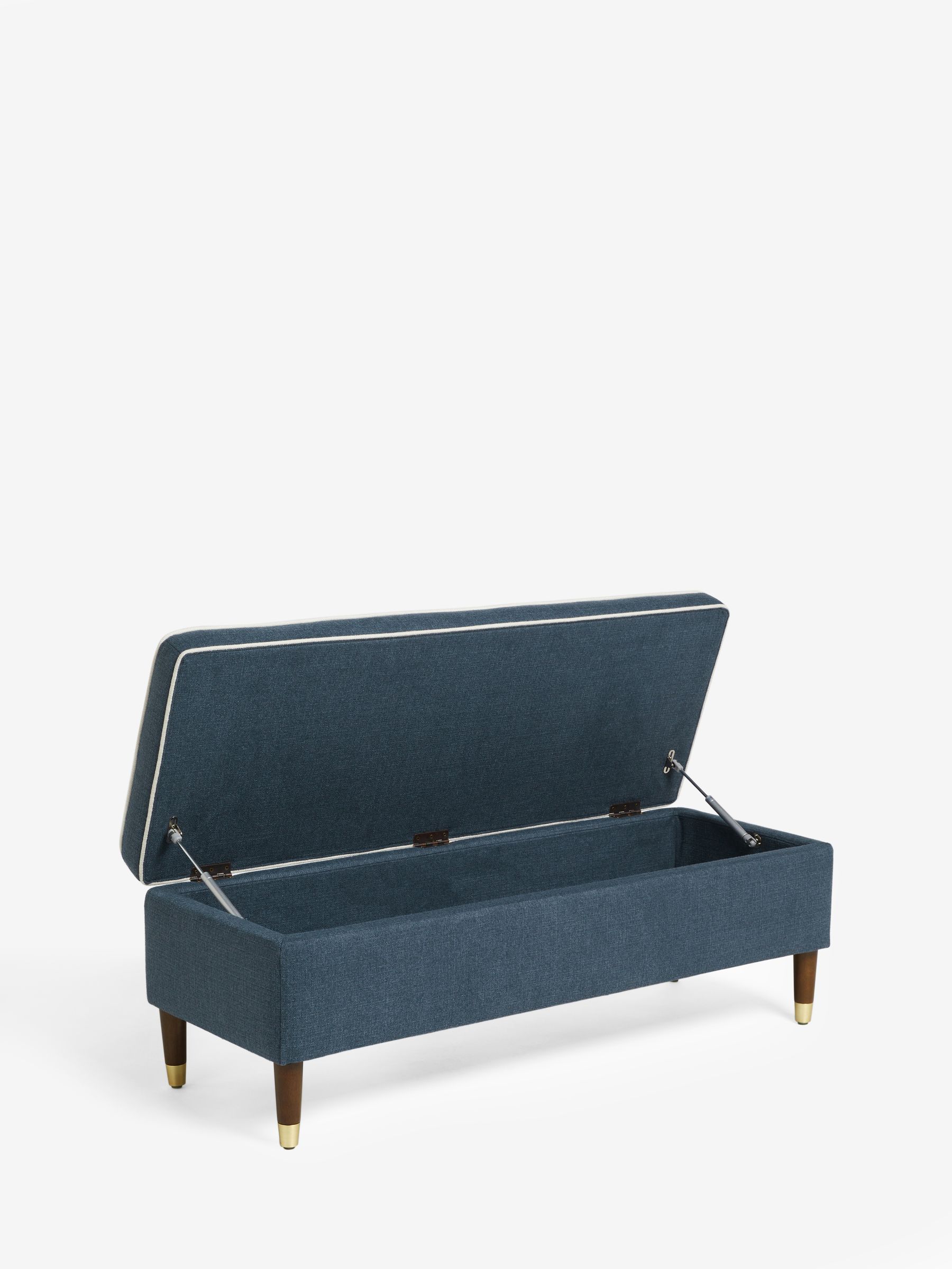 Buy Nina Campbell Clabon Indigo Blue Rosebury Storage Ottoman