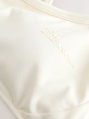 self. Ecru Strappy Non Wire Sports Bra - Image 11 of 11