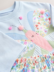 Blue Floral Butterfly Top & Shorts Set (3mths-7yrs) - Image 10 of 10