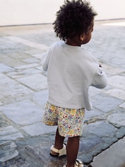 Blue Floral Butterfly Top & Shorts Set (3mths-7yrs) - Image 2 of 10