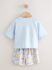 Blue Floral Butterfly Top & Shorts Set (3mths-7yrs) - Image 7 of 10
