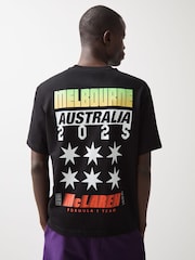 Reiss Black Melbourne McLaren F1 Team Melbourne GP T-Shirt - Image 3 of 8