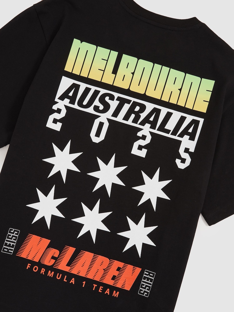 Reiss Black Melbourne McLaren F1 Team Melbourne GP T-Shirt - Image 8 of 8