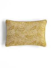 William Morris At Home Tumeric Larkspur Cushion - Image 2 of 3