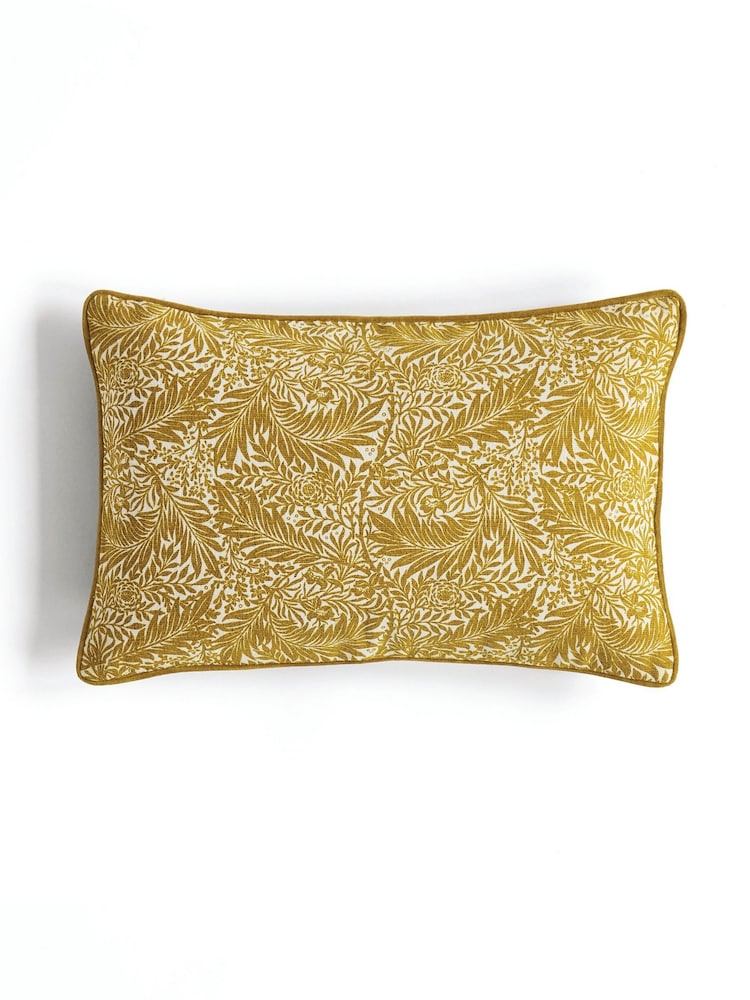 William Morris At Home Tumeric Larkspur Cushion - Image 2 of 3 William Morris At Home Tumeric Larkspur Cushion - Image 2 of 3