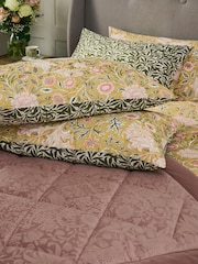 William Morris At Home Set of 2 Gold Double Bough Pillowcases 220 Thread Count - Image 1 of 5