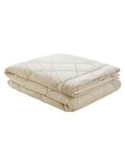 William Morris At Home Oyster Strawberry Thief Embossed Quilted Bedspread - Image 4 of 5