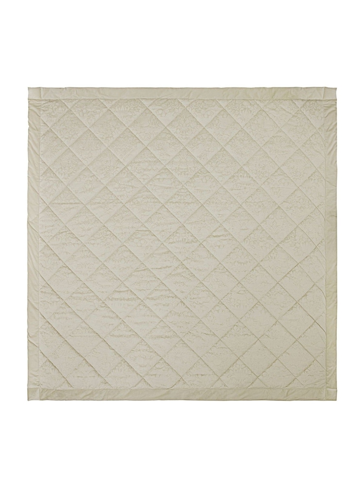 William Morris At Home Oyster Strawberry Thief Embossed Quilted Bedspread - Image 5 of 5