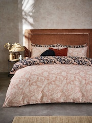 William Morris At Home Copper Wild Tulip Duvet Cover and Pillowcase Set 220 Thre Count - Image 2 of 8