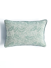 William Morris At Home Seafoam Larkspur Cushion - Image 3 of 4