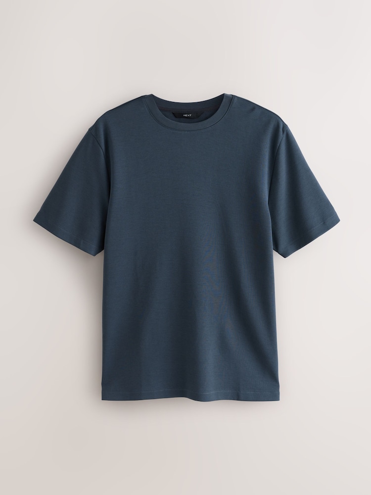 Grey Slate Regular Fit Smart Soft Touch Heavyweight T-Shirt - Image 1 of 3