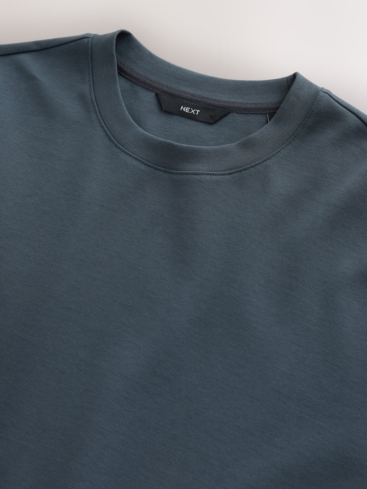 Grey Slate Regular Fit Smart Soft Touch Heavyweight T-Shirt - Image 3 of 3