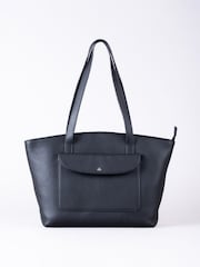 Lakeland Leather Black Temple Tote Bag - Image 1 of 6