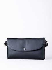 Lakeland Leather Black Mini Tawns Flapover Bag - Image 1 of 4