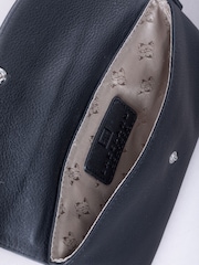 Lakeland Leather Black Mini Tawns Flapover Bag - Image 3 of 4