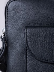 Lakeland Leather Black Tirrill Cross-Body Bag - Image 3 of 6