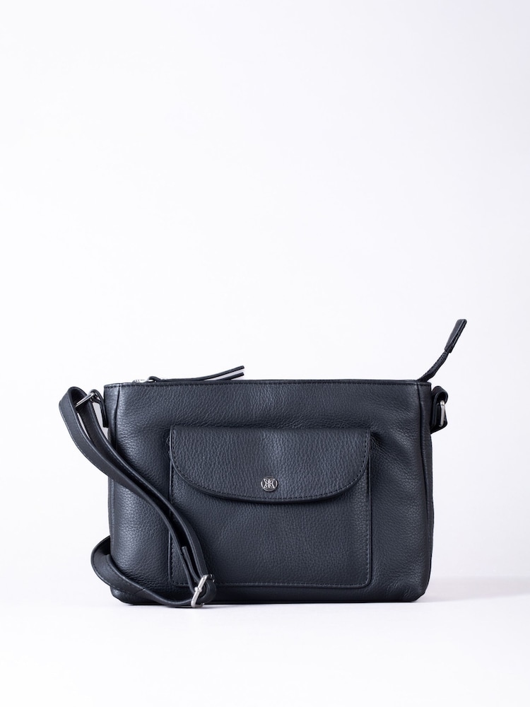 Lakeland Leather Black Tarnly Cross-Body Bag - Image 2 of 6 Lakeland Leather Black Tarnly Cross-Body Bag - Image 2 of 6