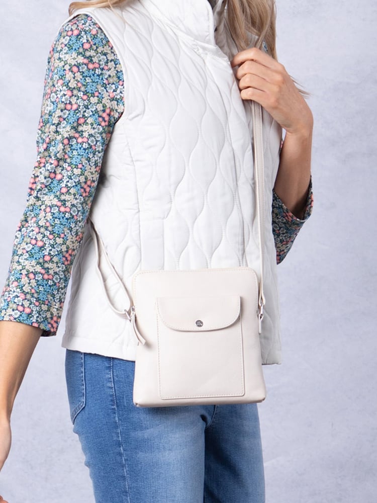 Lakeland Leather Parchment Tirrill Cross-Body Bag - Image 6 of 6 Lakeland Leather Parchment Tirrill Cross-Body Bag - Image 6 of 6
