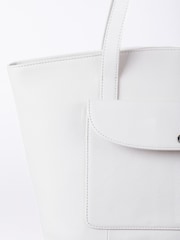 Lakeland Leather Off White Temple Tote Bag - Image 4 of 7