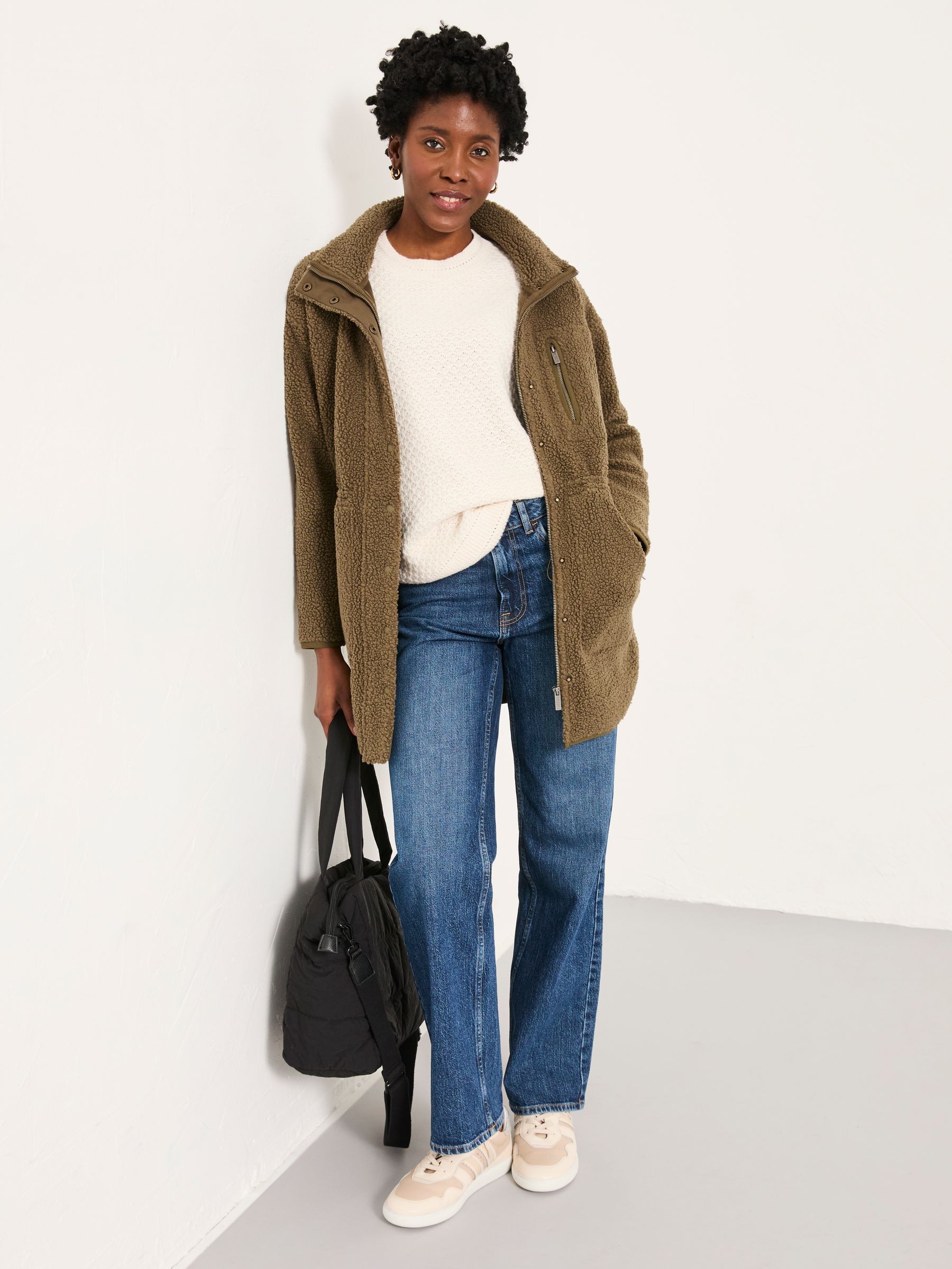 Buy FatFace Hadley Olive Green Zip Through Fleece Jacket from Next USA