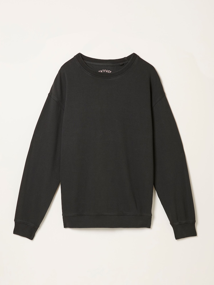 FatFace Georgia Black Crew Sweatshirt - Image 1 of 1 FatFace Georgia Black Crew Sweatshirt - Image 1 of 1