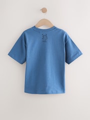 Blue Marl Relaxed Fit Short Sleeve Graphic Print T-Shirt (3-16yrs) - Image 2 of 4