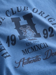 Blue Marl Relaxed Fit Short Sleeve Graphic Print T-Shirt (3-16yrs) - Image 3 of 4