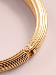 Gold Tone Tabitha Simmons x Next Bella Ridged Cuff Bracelet - Image 4 of 5