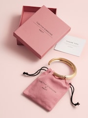Gold Tone Tabitha Simmons x Next Bella Ridged Cuff Bracelet - Image 5 of 5