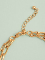 Gold Tone Tabitha Simmons x Next The Meadow Two Layer Floral Necklace - Image 9 of 9