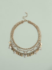 Gold Tone Tabitha Simmons x Next Maggie P Vintage Layered Necklace - Image 4 of 7