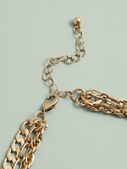 Gold Tone Tabitha Simmons x Next Maggie P Vintage Layered Necklace - Image 7 of 7