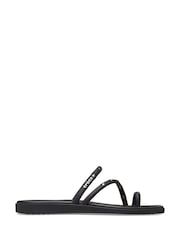 Crocs Black Miami Studded Toe Loop Sandals - Image 1 of 7