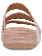 Crocs Pink Getaway Patent Strappy Sandals - Image 2 of 7