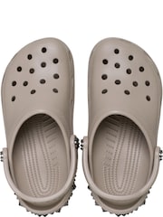 Crocs Brown Classic Studded Clogs - Image 6 of 7