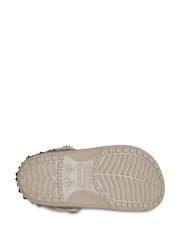 Crocs Brown Classic Studded Clogs - Image 7 of 7