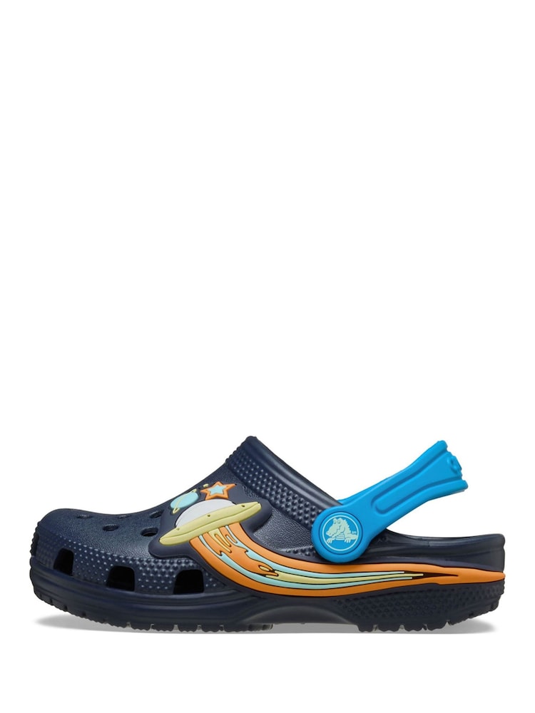 Crocs Blue Toddler Classic UFO Lights Sandals - Image 2 of 7