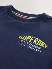 Superdry Navy Yellow T-Shirt - Image 3 of 6