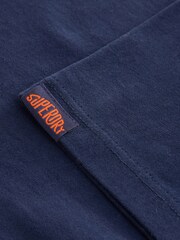 Superdry Navy Yellow T-Shirt - Image 5 of 6