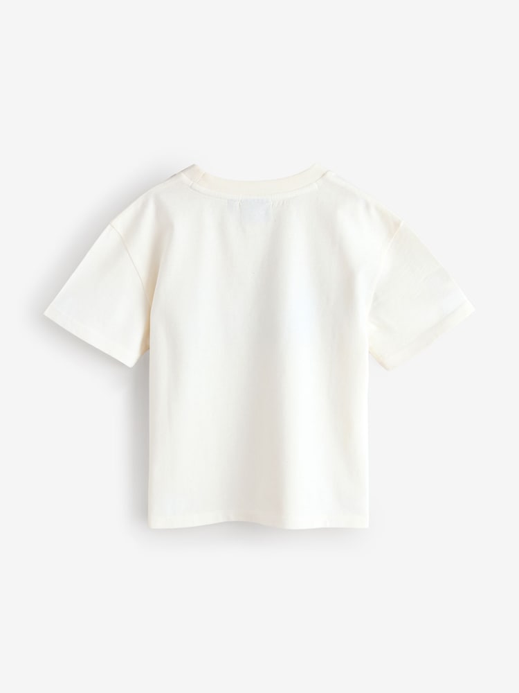 Superdry Off White Workwear Printed Cotton T-Shirt - Image 2 of 5