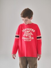 Superdry Red Long Sleeve T-Shirt - Image 1 of 5