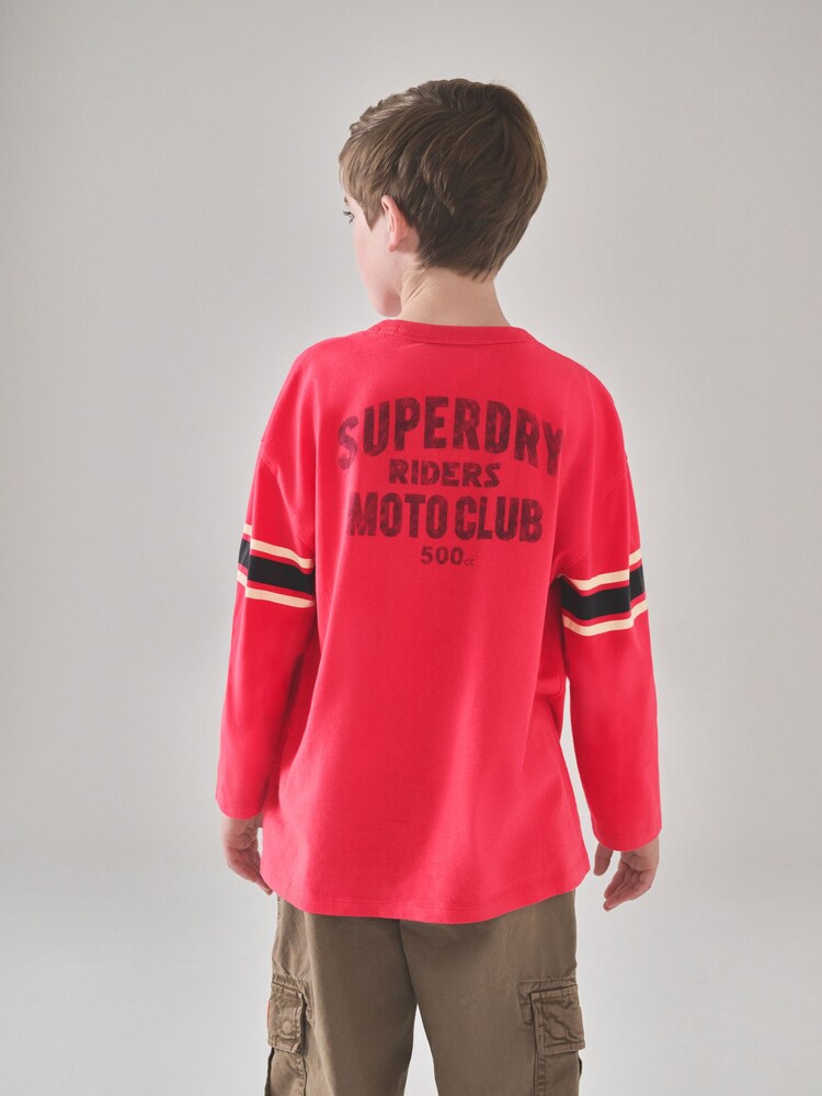 Superdry Red Long Sleeve T-Shirt - Image 2 of 5