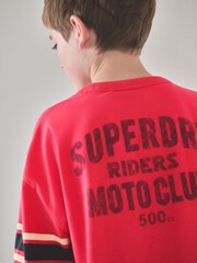 Superdry Red Long Sleeve T-Shirt - Image 4 of 5