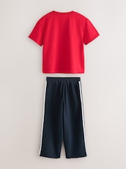 Superdry Red Navy T-Shirt and Joggers Set - Image 2 of 5