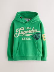 Grün - Superdry Kapuzensweatshirt - Bild 1 von 6