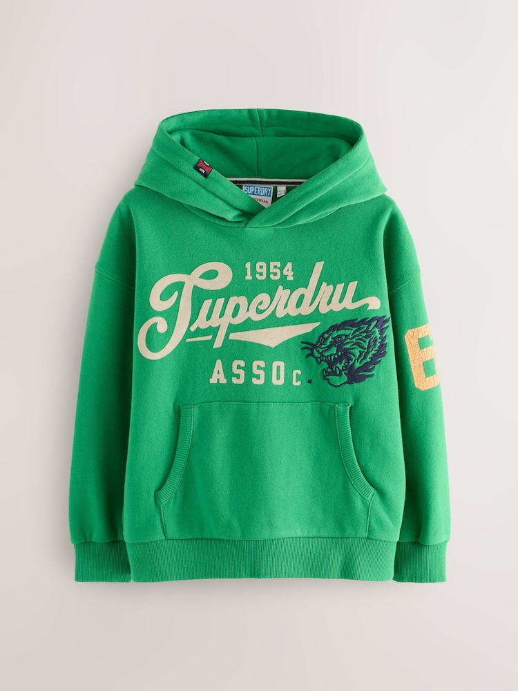 Superdry Green Hoodie - Image 1 of 6 Superdry Green Hoodie - Image 1 of 6