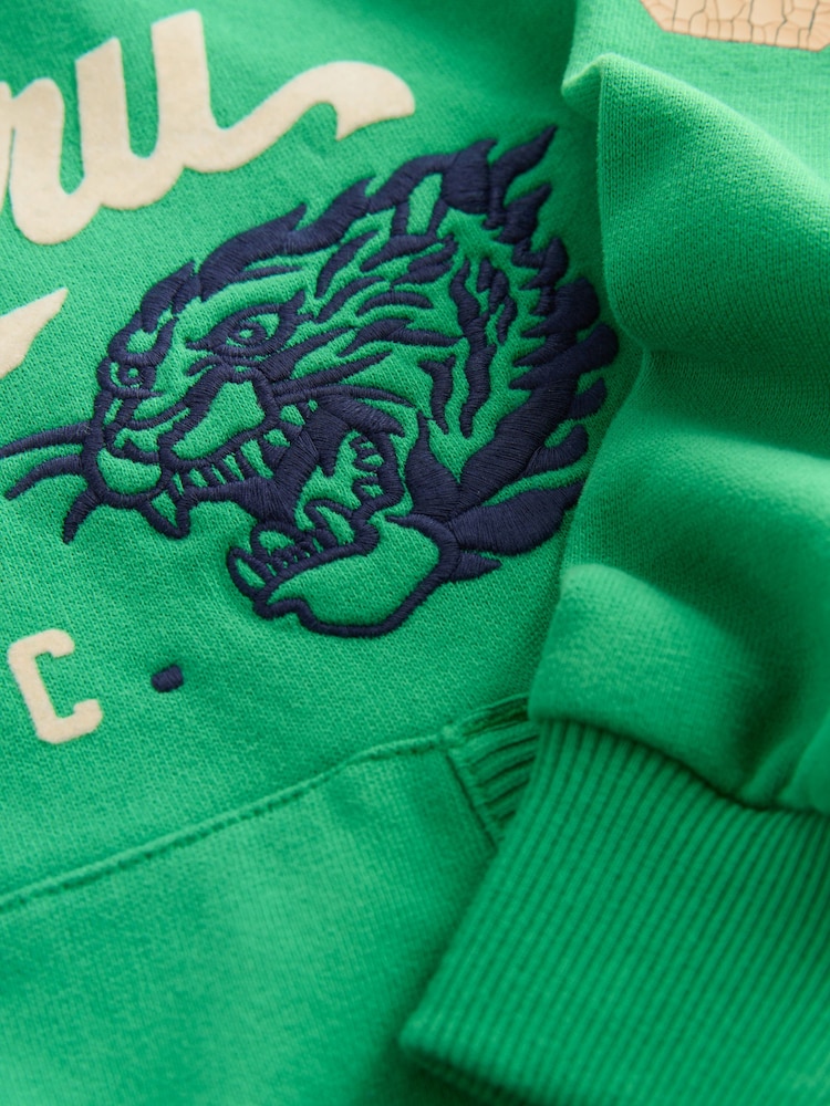 Superdry Green Hoodie - Image 6 of 6 Superdry Green Hoodie - Image 6 of 6