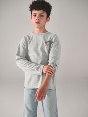 Superdry Grey Long Sleeve T-Shirt - Image 2 of 5